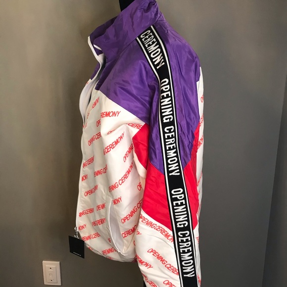 NWT Opening Ceremony Logo Fleece Lined Gym Jacket - Picture 2 of 6